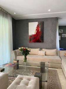 Χώρος καθιστικού στο Villa Firdaous