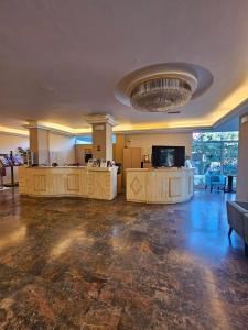 Televízia a/alebo spoločenská miestnosť v ubytovaní Hotel London