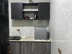 Η κουζίνα ή μικρή κουζίνα στο Furnished one-bedroom bungalow in a secure and serene part of Ibadan