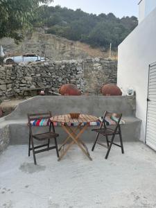 Patio nebo venkovní prostory v ubytování Sykano Espace, Skyros Island