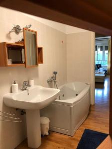 Koupelna v ubytování La Casa nel Borgo