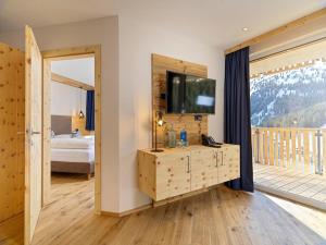Voodi või voodid majutusasutuse Hotel Zirbenhof toas
