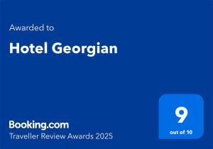 Certifikat, nagrada, znak ali drug dokument, ki je prikazan v nastanitvi Hotel Georgian