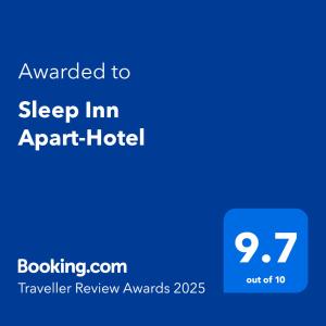 Postel nebo postele na pokoji v ubytování Sleep Inn Apart-Hotel