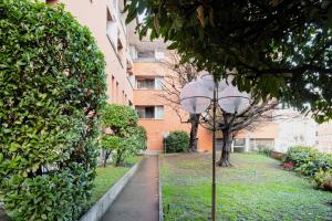 Vonkajšia záhrada v ubytovaní Wonderful Brera flat