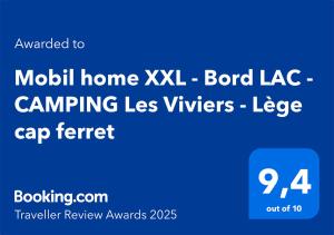 Fotografie z fotogalerie ubytování Mobil home XXL - Bord LAC - CAMPING Les Viviers - Lège cap ferret v destinaci Lège-Cap-Ferret