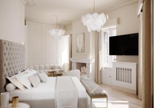 Giường trong phòng chung tại Infinity History