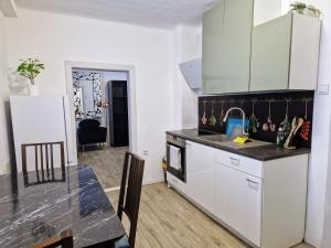 Kuchyň nebo kuchyňský kout v ubytování Tiny Apartments 07 am Viehofner See + 3 fotografie