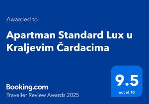 ein Screenshot der australischen Standard-Ixu-Website in der Unterkunft Apartman Standard Lux u Kraljevim Čardacima in Kopaonik