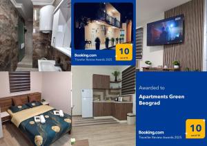TV a/nebo společenská místnost v ubytování Apartments Green Beograd
