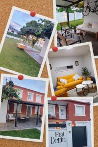 un collage di foto di una casa di Casa Flor Delfin Ribadeo a Ribadeo