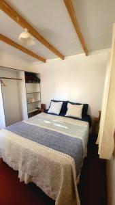 Postel nebo postele na pokoji v ubytování Cabaña en Valle de Elqui