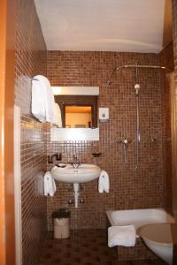 Koupelna v ubytování Hotel Fiescherhof