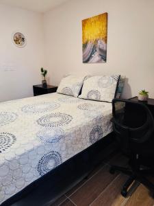 Postel nebo postele na pokoji v ubytování Monoambiente en Distrito Artemisa