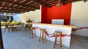 Restaurace v ubytování Pousada Coral de Fogo