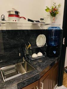 Kuchyň nebo kuchyňský kout v ubytování Little Villa Habaraduwa