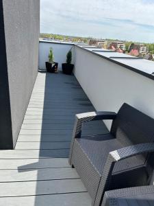 Balkón alebo terasa v ubytovaní Apartament ZŁOTE TARASY