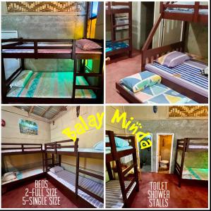 Gensan Hostel房間的床