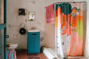 Koupelna v ubytování Hostalito Casa Alebrije