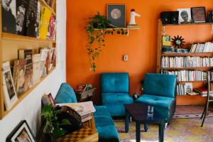 Posezení v ubytování Hostalito Casa Alebrije