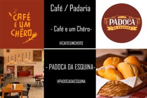 a collage of four different logos for a bakery at Flats Asa Norte CLN 110 by CentoEdez in Brasilia