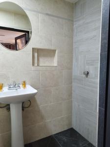Koupelna v ubytování HOTEL SOL