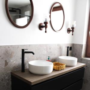 Kúpeľňa v ubytovaní Ritterhof Apartments + 37 fotografií