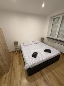 Postel nebo postele na pokoji v ubytování Chambre Centre Esch-sur-alzette