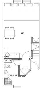 Půdorys ubytování Penzion apartmány Aninka