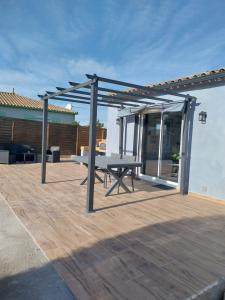 Patio nebo venkovní prostory v ubytování Location en nuitée