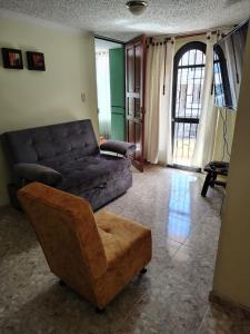 Χώρος καθιστικού στο Balcones del Chicamocha