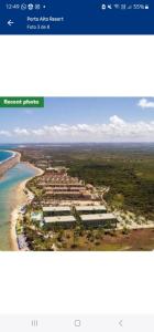 an aerial view of a beach and the ocean at GAV Porto Alto Resorts in Ipojuca