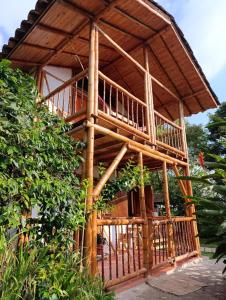 Rõdu või terrass majutusasutuses Casa Entera Finca Cometa