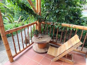 Rõdu või terrass majutusasutuses Casa Entera Finca Cometa