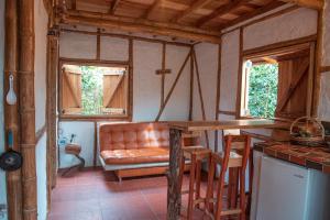 Istumisnurk majutusasutuses Casa Entera Finca Cometa