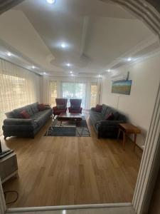 Posezení v ubytování Modern Villa with Pool in Didim - Dream Vacation