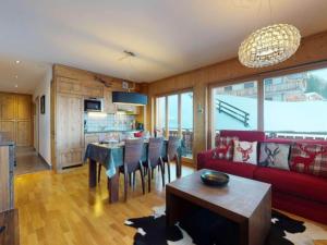 Η κουζίνα ή μικρή κουζίνα στο Luxurious apartment in Veysonnaz