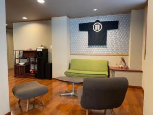 Posezení v ubytování Hotel Fukudaya