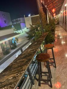 Balkón nebo terasa v ubytování Nam Anh Hotel