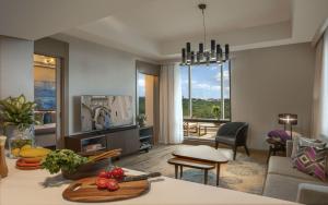 A seating area at Somerset Maslak Istanbul