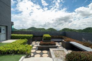 Mountain-view 1BR 9F Sriracha byน้องมังคุด NoParking外面的花园