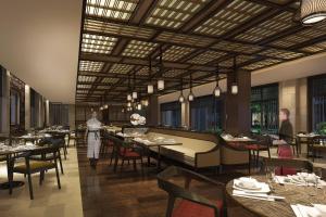曲阜魯能JW萬豪酒店餐廳或用餐的地方