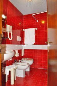 Koupelna v ubytování Hotel Igea