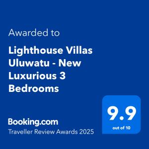 Et logo, certifikat, skilt eller en pris der bliver vist frem på Villa Yasmine Althea by Senada + 60 billeder