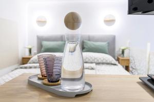 ウィーンにあるOlive Oasisの牛乳1本、筆