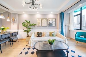Posezení v ubytování 柃居 B&B - People's Square Branch