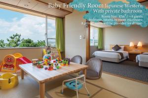 Postel nebo postele na pokoji v ubytování KAMENOI HOTEL Kii-Tanabe + 37 fotografií