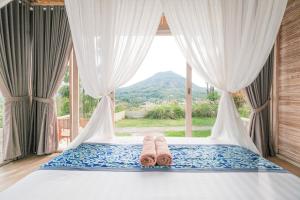 Nespecifikovaný výhled na hory nebo výhled na hory při pohledu z bed and breakfast