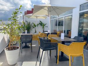 Uma varanda ou terraço em Hotel Etoile Du Nord