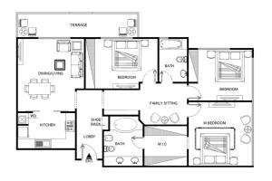 Plan de l'établissement LUX The Bonnington JLT Suite